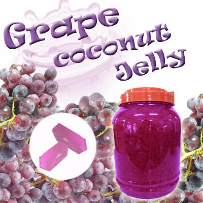 China CUBE in grape coconut jelly for sale