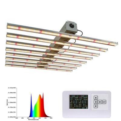 China Seed Starting Christmas Promotion Waterproof 600 Watt 800W Led Grow Light 8 Bars For Indoor Plant Hydroponics Grow System Led Growing Light for sale