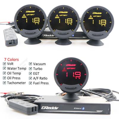 China Turbine Thrust/Vacuum Meter GReddi Sirius obd2 Universal Adjustable Color LCD Meter Car LED Display Fuel Pressure Air-Fuel Ratio New for sale