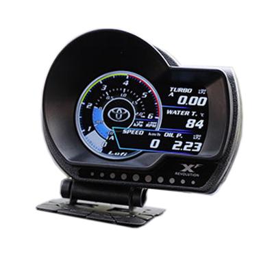 China Gauge Types LUFI XF English Version OBD2 Digital Turbo Boost Oil Pressure Temperature Gauge For Ext. Car Afr RPM Fuel Level Speedometer for sale