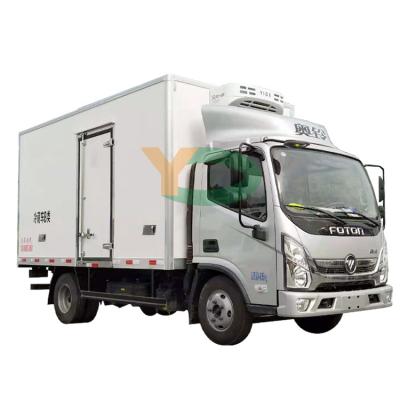 China Electric Doors and Windows Ice Cream Box Mini Freezer Truck Transmission Refrigerator Refrigerated Truck for sale