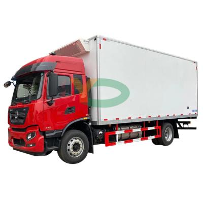 China Windows 10 Ton Ice Cream Dongfeng Freezer Food Storage Truck Electric Transmission Doors And Refrigerator Refrigerated Truck for sale