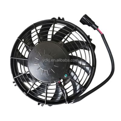 China 9 inch electric fan truck refrigeration units parts 12v refrigeration parts slim fan motor for fridge for sale