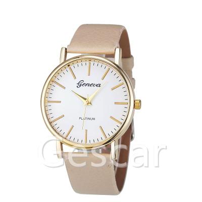 China Wholesale cheap day/date watch Geneva casual wristwatch 5398 single wrap quartz leather in running watch for sale