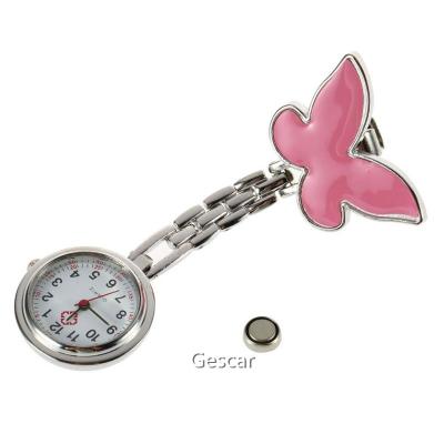 China Night Lights Nursing Watch Butterfly Nurse Watch New Designs New Arrival Portable Cartoon Watch For Nurse Use for sale