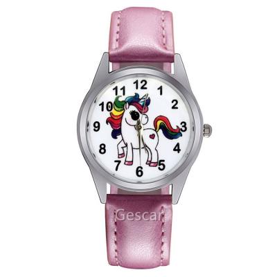 China Hot Cute Logo Angle Kid's Day/Date The Whole With Does Not Leather Belt Around The Watch Arabic Numerals Quartz Watch Wholesale for sale