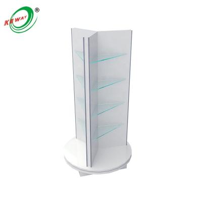 China Fashionable Double Sided High Quality Retail Shoe Wooden Clothes Racks Display for sale