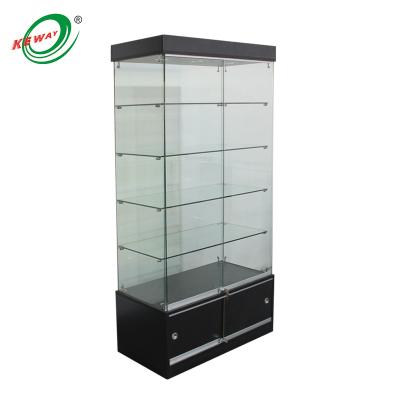 China 48 inch jewelry display/supermarket showcase with tempered glass and aluminum sight for sale