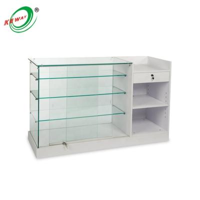 China Exhibitidoras Double Sided Giratorias Vitrinas Display Cabinet Store Glass Cabinet Cosmetic Shelves for sale