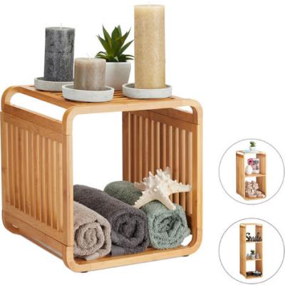 China Sustainable Custom Support Storage Shelf Bamboo Bath Waterproof Simple Small Storage Rack for sale