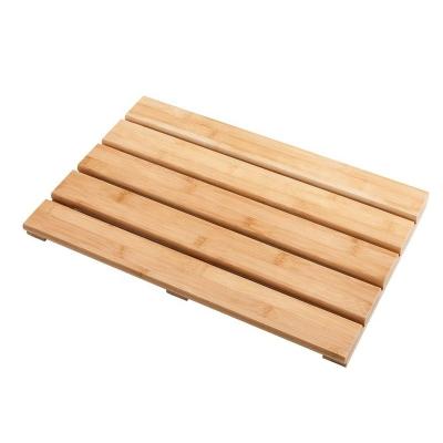 China Bathroom Shower Mat Bath Mat Bamboo Wood Sustainable Bamboo Floor Mat for sale