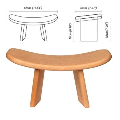 China Meditation Foldable Bamboo Stool For Yoga New Design Meditation Wooden Bench for sale