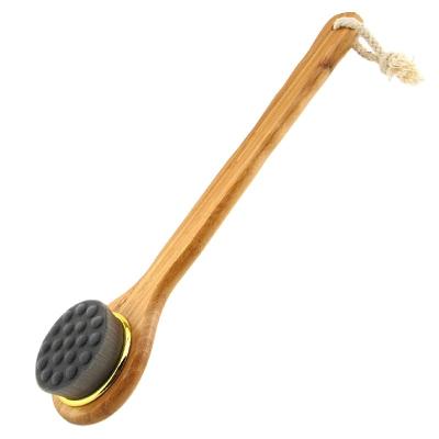 China All Natural Hot Selling Relax Body Brush Long Handle Shower Scrubber Bamboo Bath Brush for sale