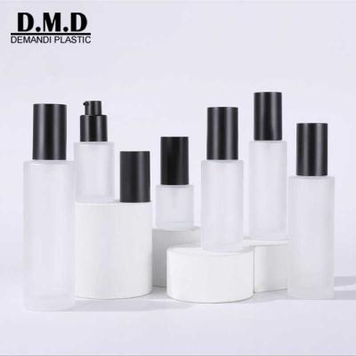 China Personal Care Empty Clear Frosted 20ml Matte White 30ml 40ml 50ml 80ml 100ml 120ml 1oz 4oz Liquid Base Bottle Container Glass Squeeze for sale