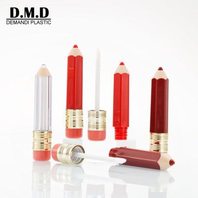 China Wholesale Luxury square 5ml cosmetic packaging empty 5ml pencil lip gloss container tube for lip gloss packaging for sale