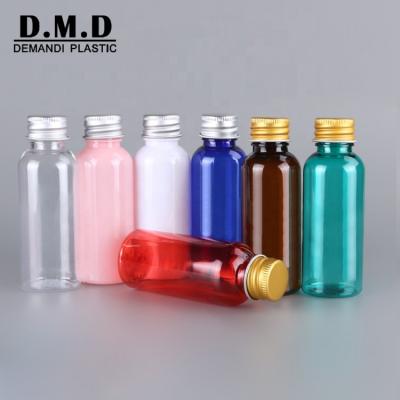 China Low MOQ Pink Amber 30ml 50ml Cobalt Green Plastic Metal Cap Lid Aluminum Bottle From Personal Care for sale