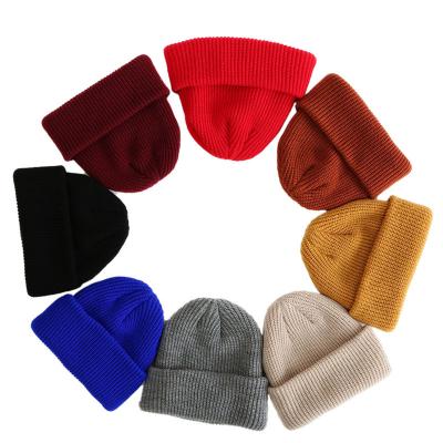 China OEM NEW COMMON Fashion Unisex Wholesale Mens Knitted Beanie Winter Warm Fisherman Beanie for sale