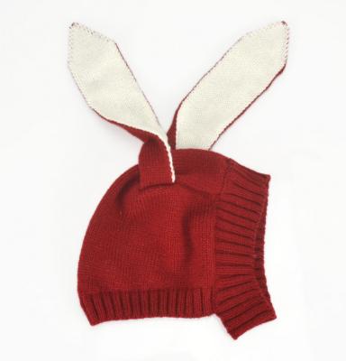 China COMMON Creative Design Cute Acrylic Knitted Rabbit Bunny Ears Baby Hat 0-4 Years Kids for sale