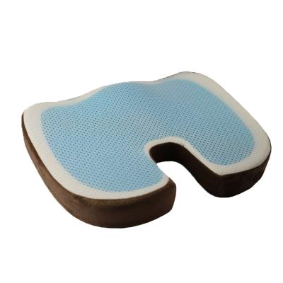 China Orthopedic Gel-augmented Adult Memory Tailbone Comfort Foam Gel Memory Foam Weightless Car Chair Cushion for sale