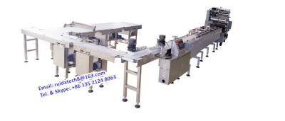 China RDH Series Customized Automatic Feeding Packing Line, Smart Egg Yolk Pie/ Biscuits Automatic Packing Line for sale