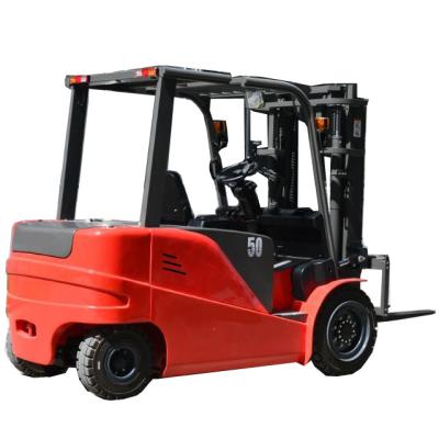 China Building Material Shops 5 Ton Battery Forklift Lithium Battery 4 Storage Battery Wheels for sale