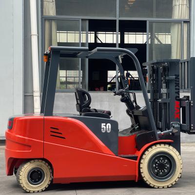 China Building Material Shops 5 Ton Electric Forklift Truck FB50 CPD50 Counterweight Lithium Electric Pallet Truck for sale