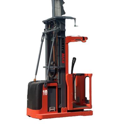 China Building Material Shops Balanced Standing Type High Level Mini Electric Forklift Stacker New Order Picker for sale