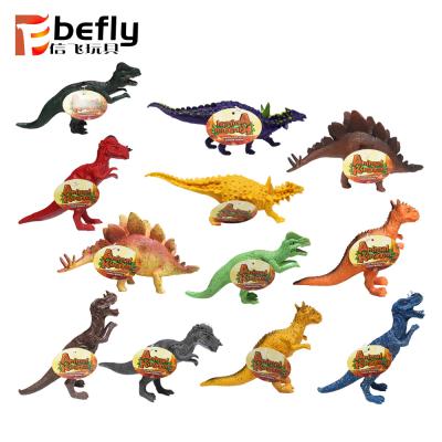 China Promotion 12pcs Assorted Kids Figure Collection Set Plastic Dinosaur Toys for sale