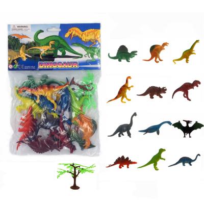 China Promotion 12pcs 5inches Shantou Dinosaur Plastic Model Toys New For 2020 for sale