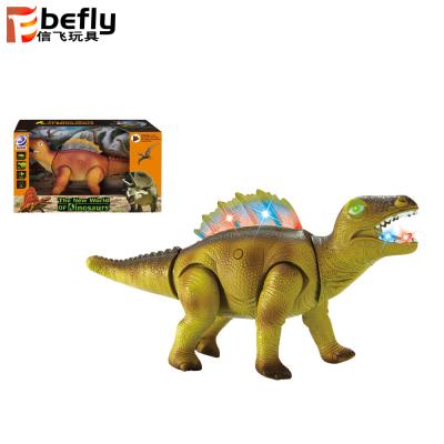 China Promotion Spinosaurus Model Toy Bo Plastic Walking Dinosaur With Light And Sound for sale