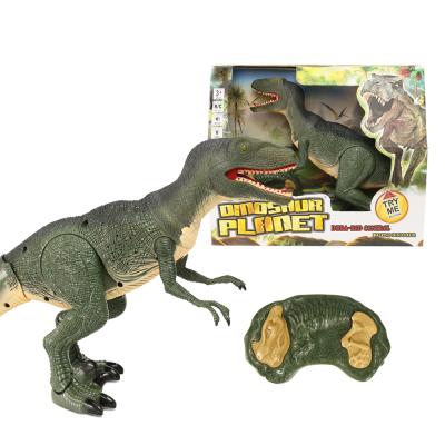 China RC Hobby Shake Leader Roar Light Up Eye Plastic Dinosaur Remote Control Toy For Kids Gift for sale