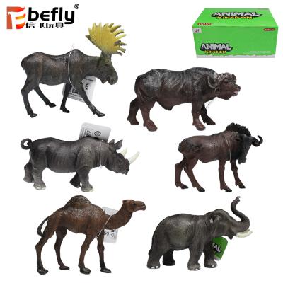 China Cheap Promotion 6 Most Popular Mixed Kinds Model Wild Animals Toys for sale