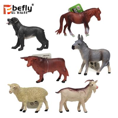 China Promotion Antique Plastic Farm Animal Action Number Toy For Children Educational for sale