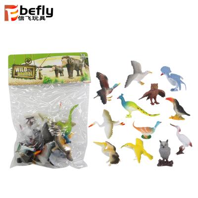 China Promotion Collection Animal Model Kit Small Plastic Bird Toys For Children for sale