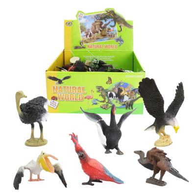 China Promotion high simulation bird figure solid natural animal plastic toy for sale