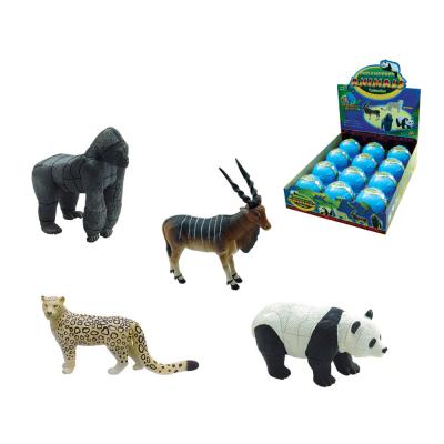 China DIY TOY Vivid Antelope Orangutan Leopard Panda 3d Puzzle Animal Model Toy for sale