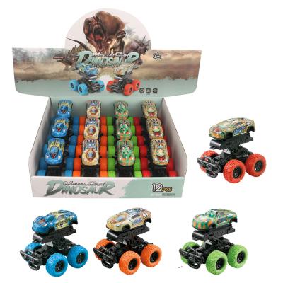 China Toy Wholesale Friction Diecast Toy Vehicles Alloy Dinosaur Truck Die Cast Model Car Toy for sale