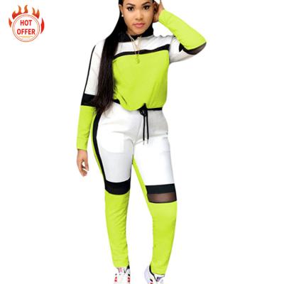 China TY20993 QUICK DRY fashion casual tops and pants two piece sports hooded sets for women for sale