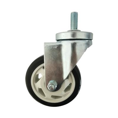 China Customized Wholesale Polyurethane Rigid Bolt Hole Swivel Casters for sale