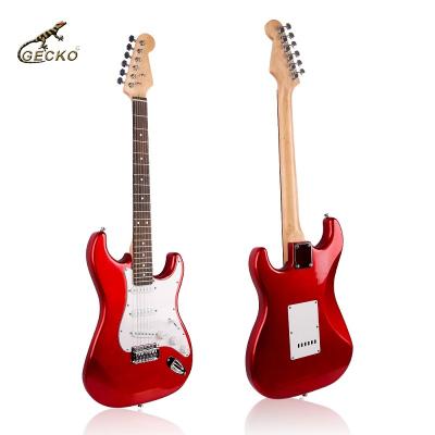 China Exquisite brand cheap basswood customization support factory GECKO electric guitars for sale