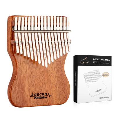 China Factory Supply Factory Supply Exquisite Kalimba 17 Key Musical Instrument Mahogany Piano Mahogany Kalimba for sale