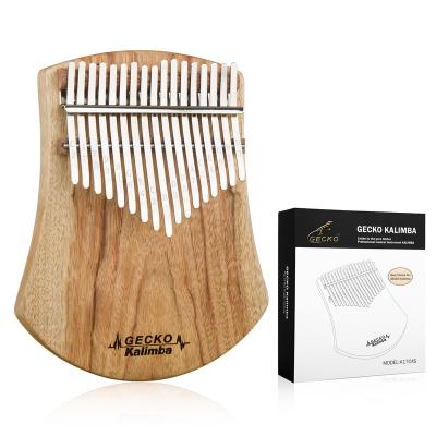 China Exquisite gecko sell 17 key kalimba inch solid wood piano suitable for all ages for sale