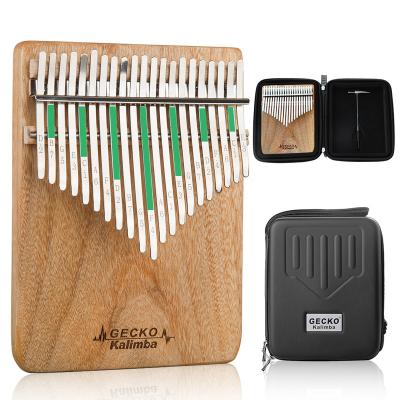 China Exquisite Hot Selling Gecko Kalimba 21 Inch Piano Head Camphor Kalimba for sale