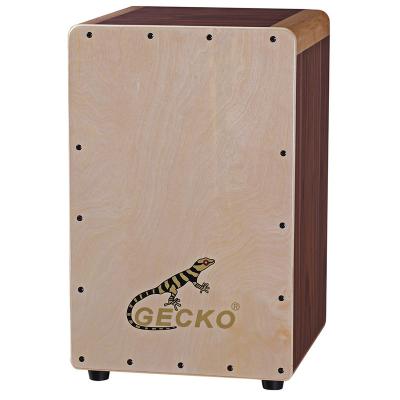 China New Cajon Drum Box Exquisite Percussion Musical Instruments Gecko Wooden Cajon Drum for sale