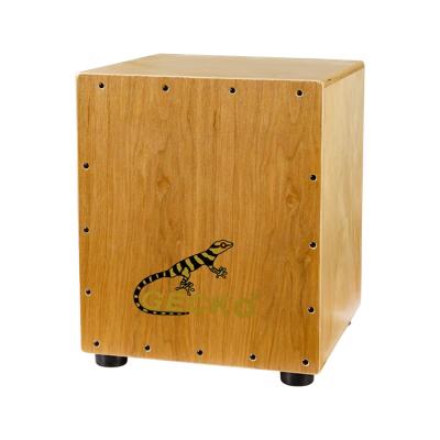 China Cajon Exquisite Electric Birch Gecko Wooden Percussion Drum Set for sale