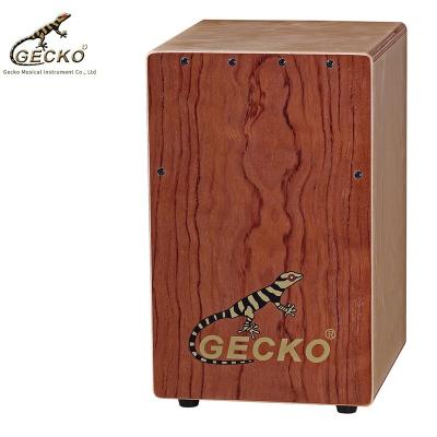 China GECKO Natural Wooden Toy Cajon Drum OEM Wholesale Cheap String Steel Percussion for sale