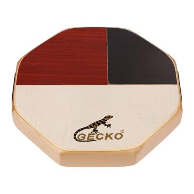 China Exquisite tambourine hot sale portable natural croton travel cajon box wooden drum for sale