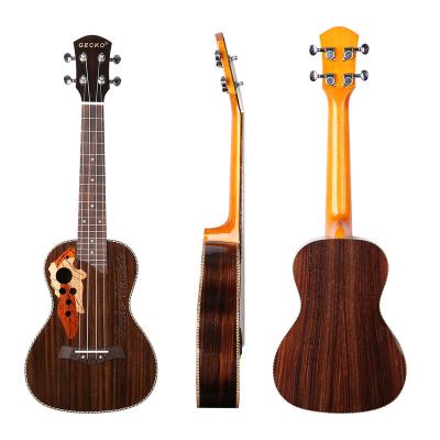 China Rose factory ukulele small 23 inch mahogany string gecko wholesale Hawaii wood four for sale