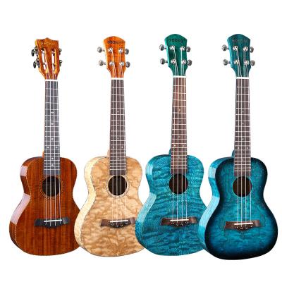 China Customizable Fraxinus Gecko For Practicing Piano 23 Inch Concert Ukulele Cheap Price for sale