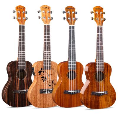 China Factory Customized Beginner 23 Inch Mahogany Ukulele for sale